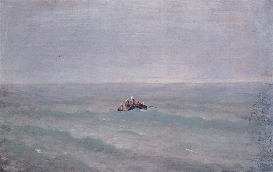 The Boat on the sea